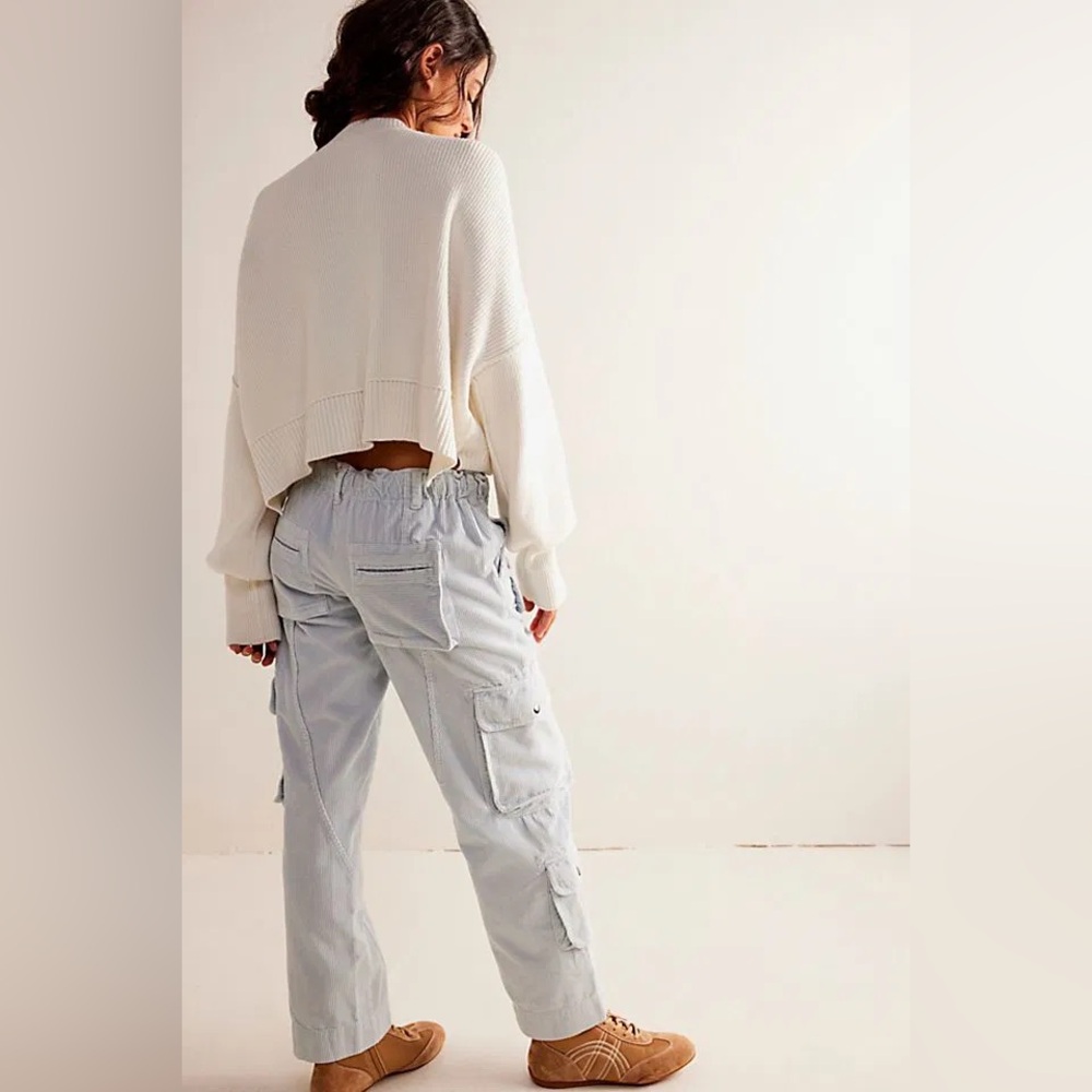 NWOT Free People Tahiti Cord Cargo Trousers - Picture 5 of 5